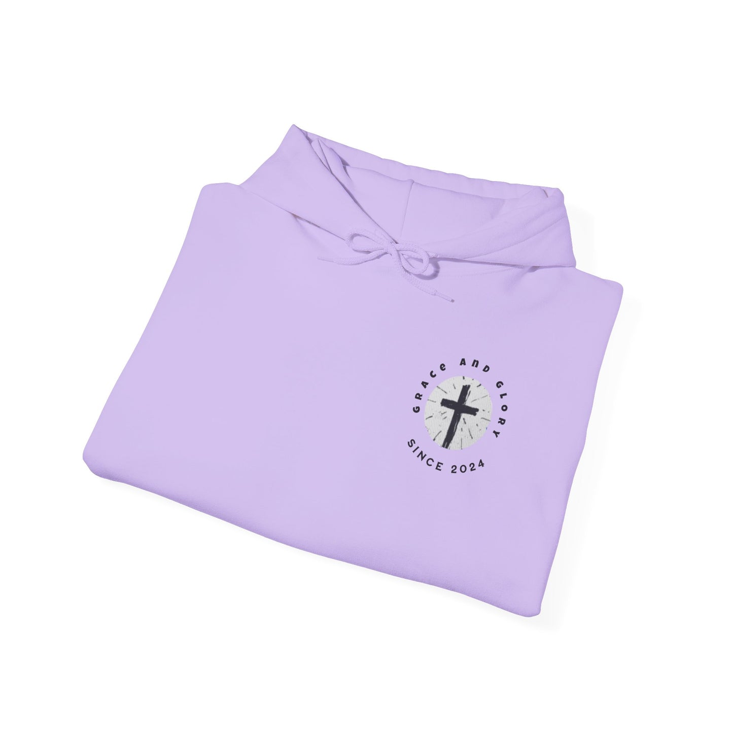 Inspirational Unisex Hooded Sweatshirt - Faith & Strength Design