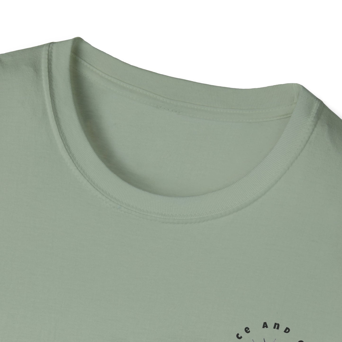 Inspirational Unisex Softstyle T-Shirt - 'Only in God Will You Find True Happiness'