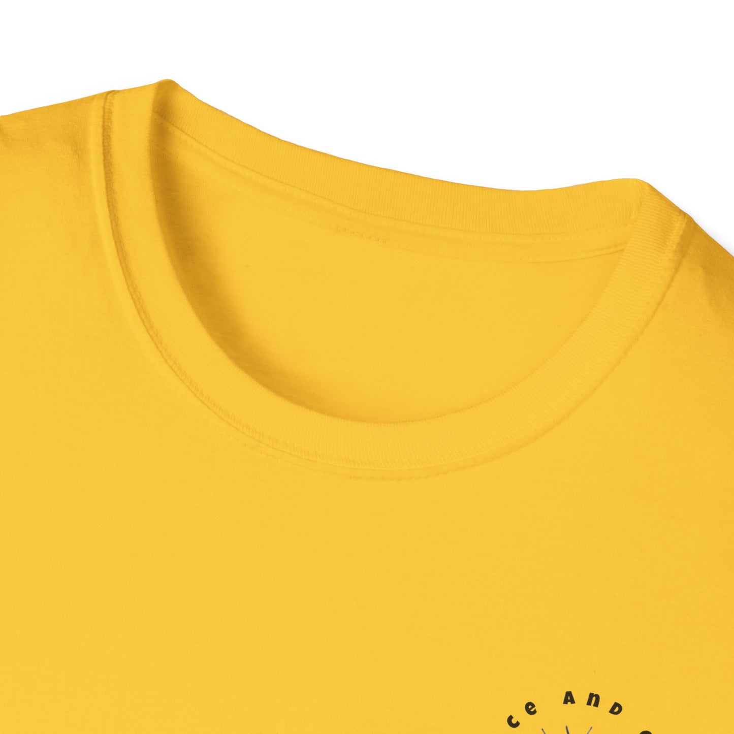 Inspirational Unisex Softstyle T-Shirt - 'Only in God Will You Find True Happiness'
