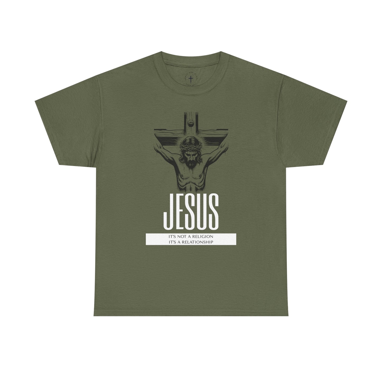 Unisex Heavy Cotton Tee - "It's Not a Religion, It's a Relationship" Graphic Tee