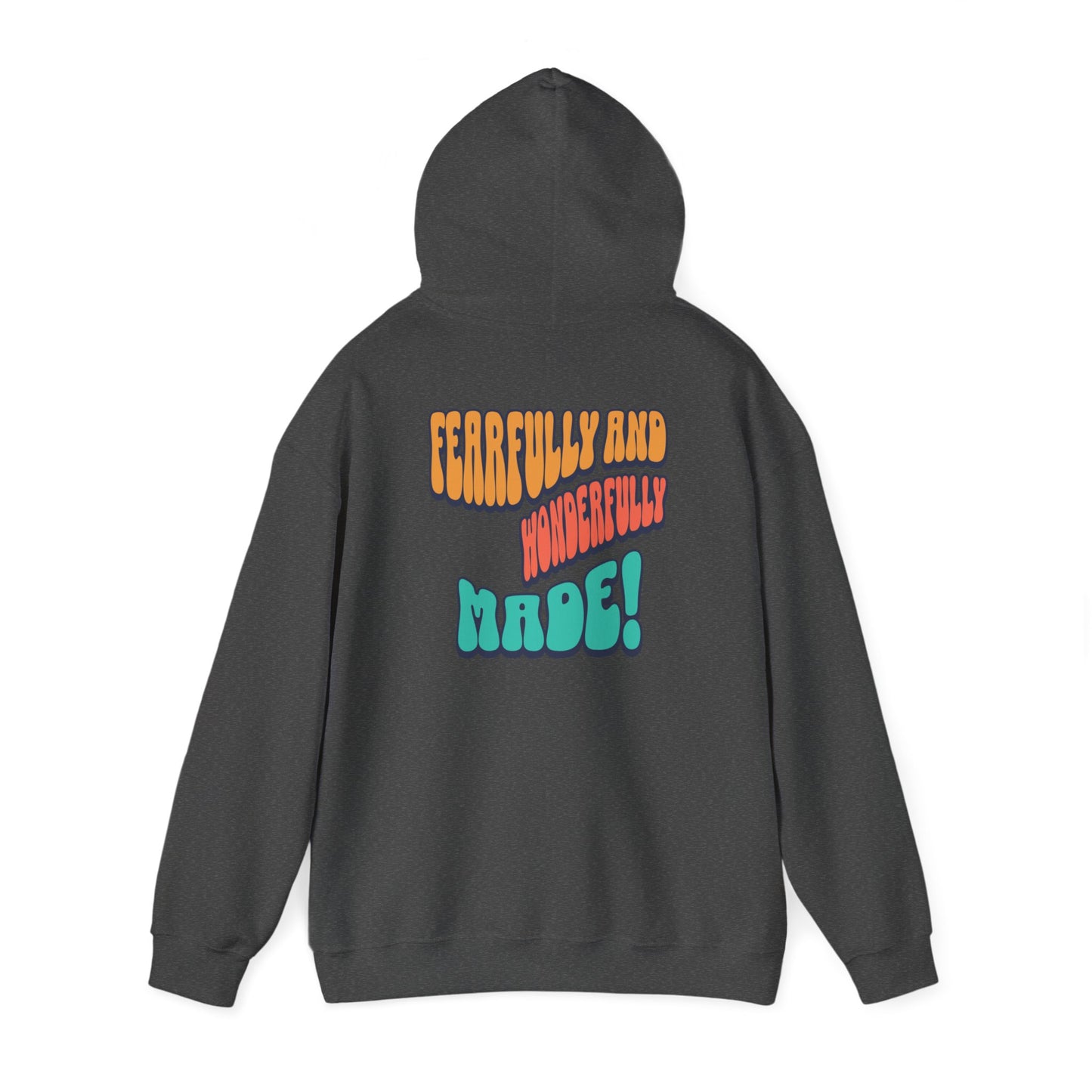Inspirational Hooded Sweatshirt - 'JESUS' Rainbow Design, Faith-Based Apparel