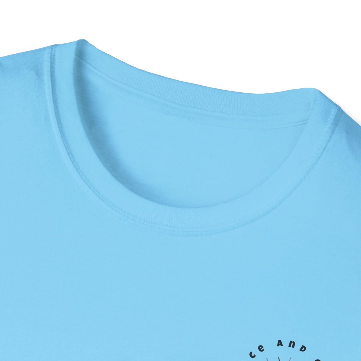 Inspirational Unisex Softstyle T-Shirt - 'Only in God Will You Find True Happiness'