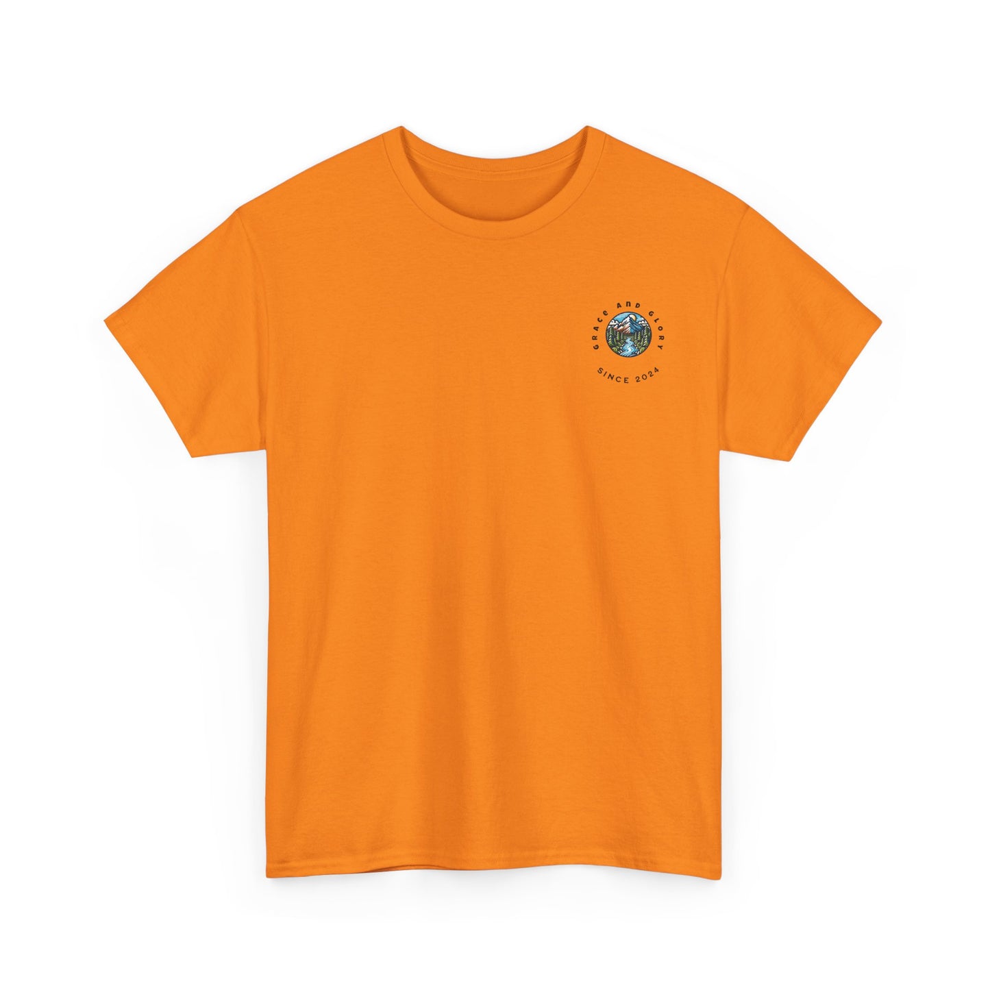 Faith-Inspired Unisex Heavy Cotton Tee | Our Faith Can Move Mountains, Motivational Apparel