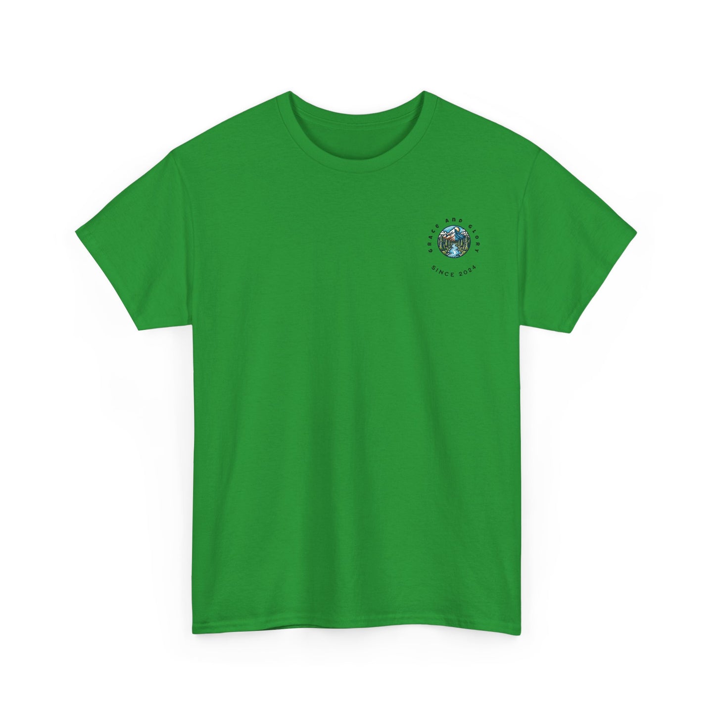 Faith-Inspired Unisex Heavy Cotton Tee | Our Faith Can Move Mountains, Motivational Apparel