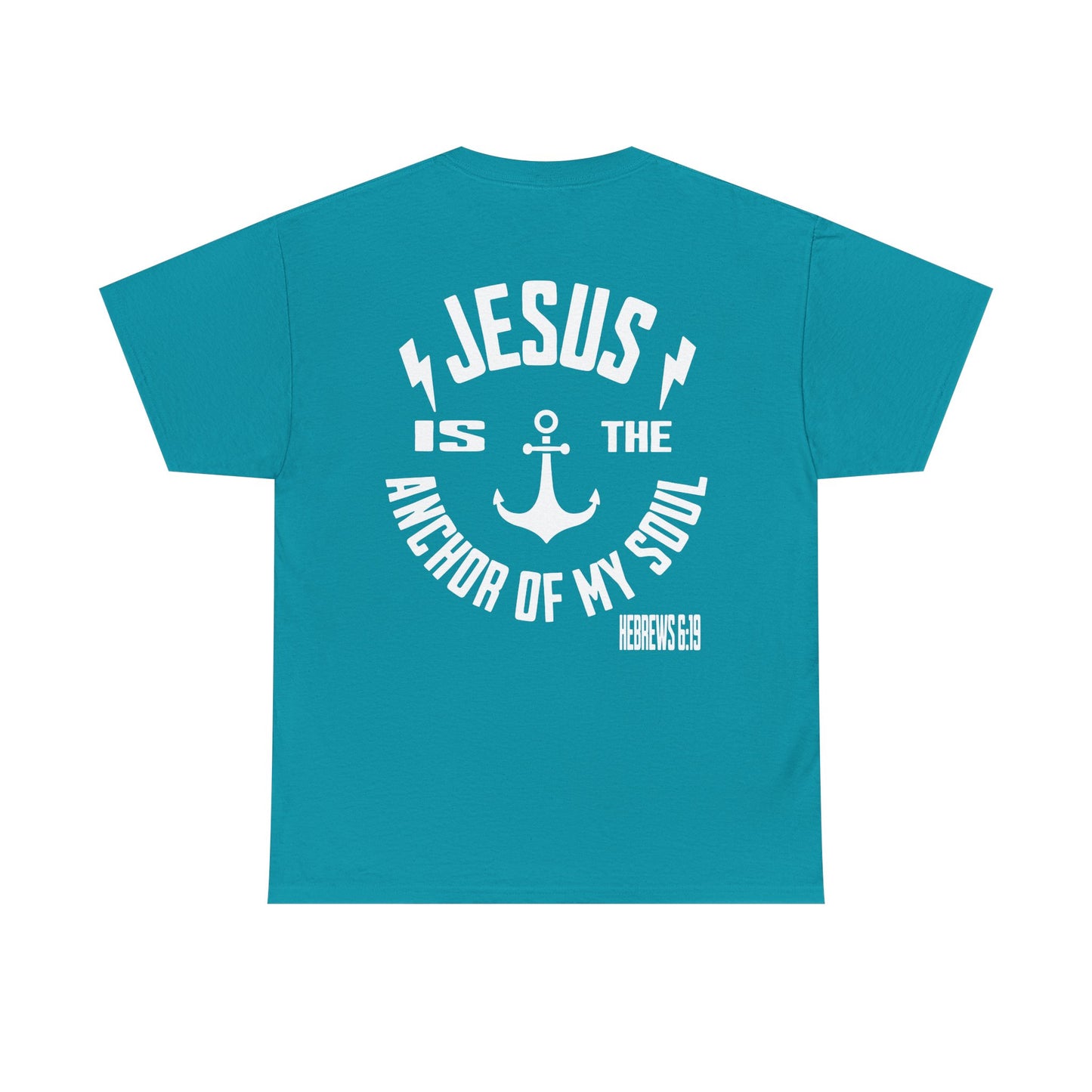 Inspirational Christian Unisex Heavy Cotton Tee - Jesus is the Anchor of My Soul