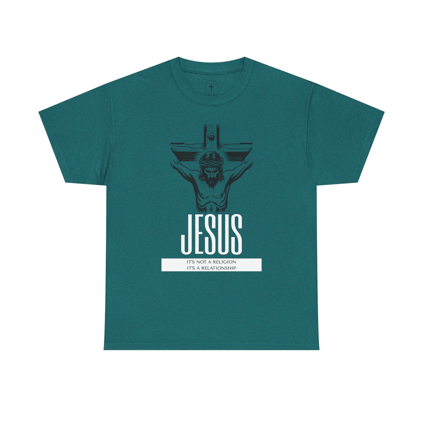 Unisex Heavy Cotton Tee - "It's Not a Religion, It's a Relationship" Graphic Tee