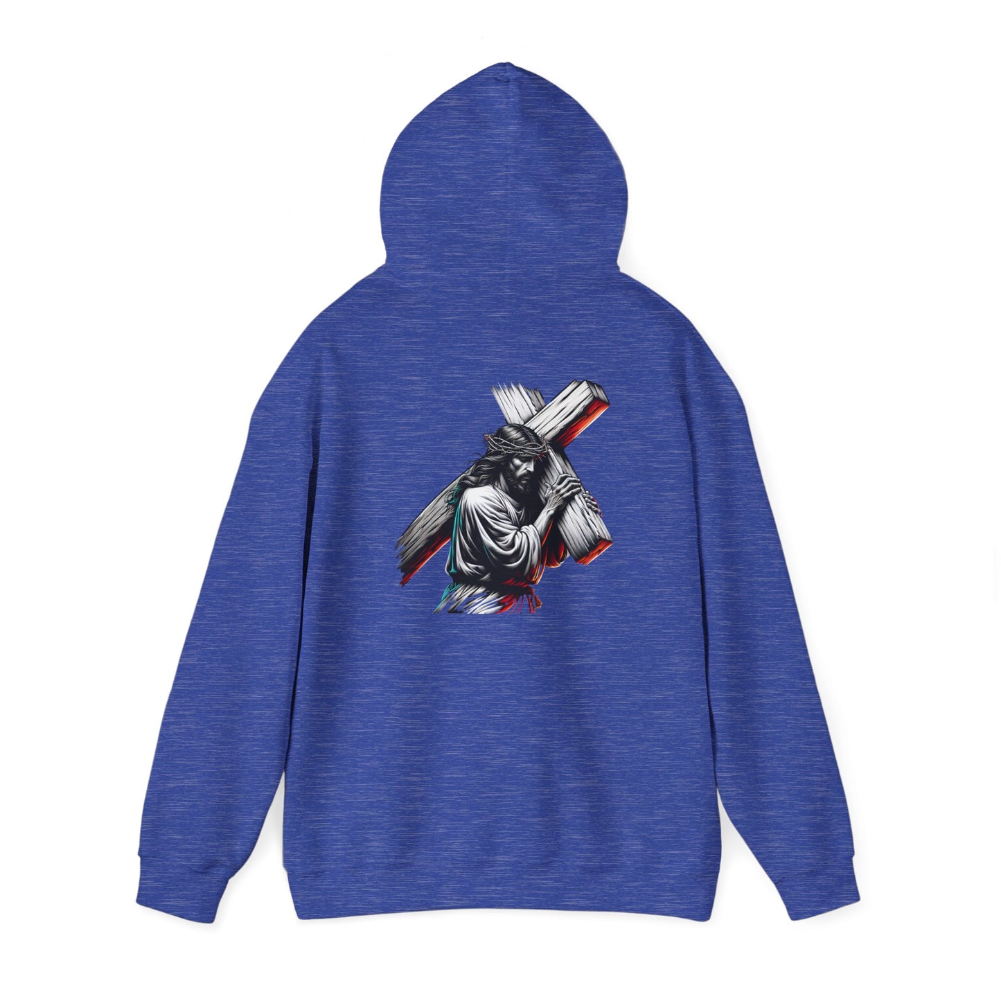 Inspirational Unisex Hooded Sweatshirt - Faith & Strength Design