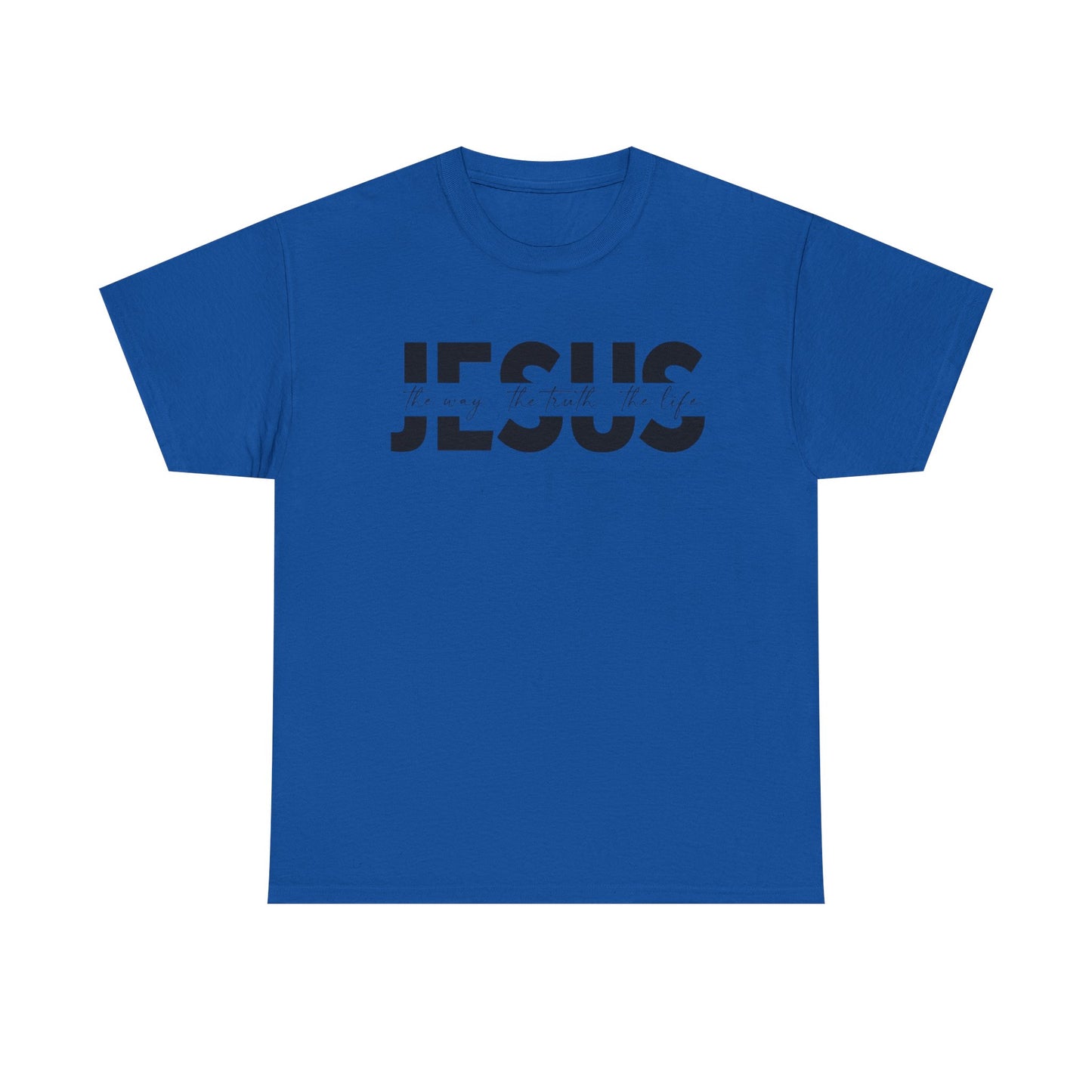 Faithful Message Unisex Heavy Cotton Tee - 'Jesus: The Way, The Truth, The Life'