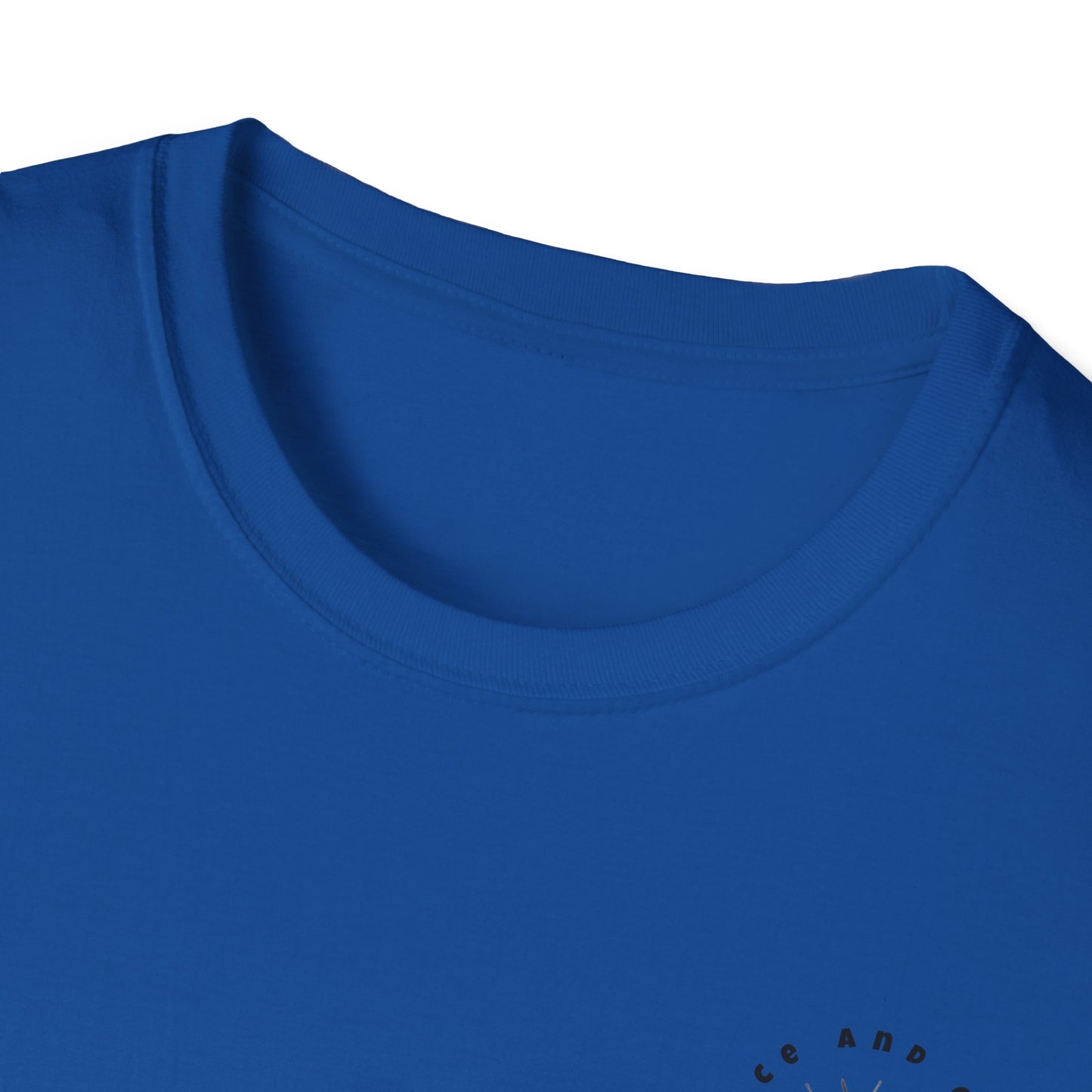 Inspirational Unisex Softstyle T-Shirt - 'Only in God Will You Find True Happiness'