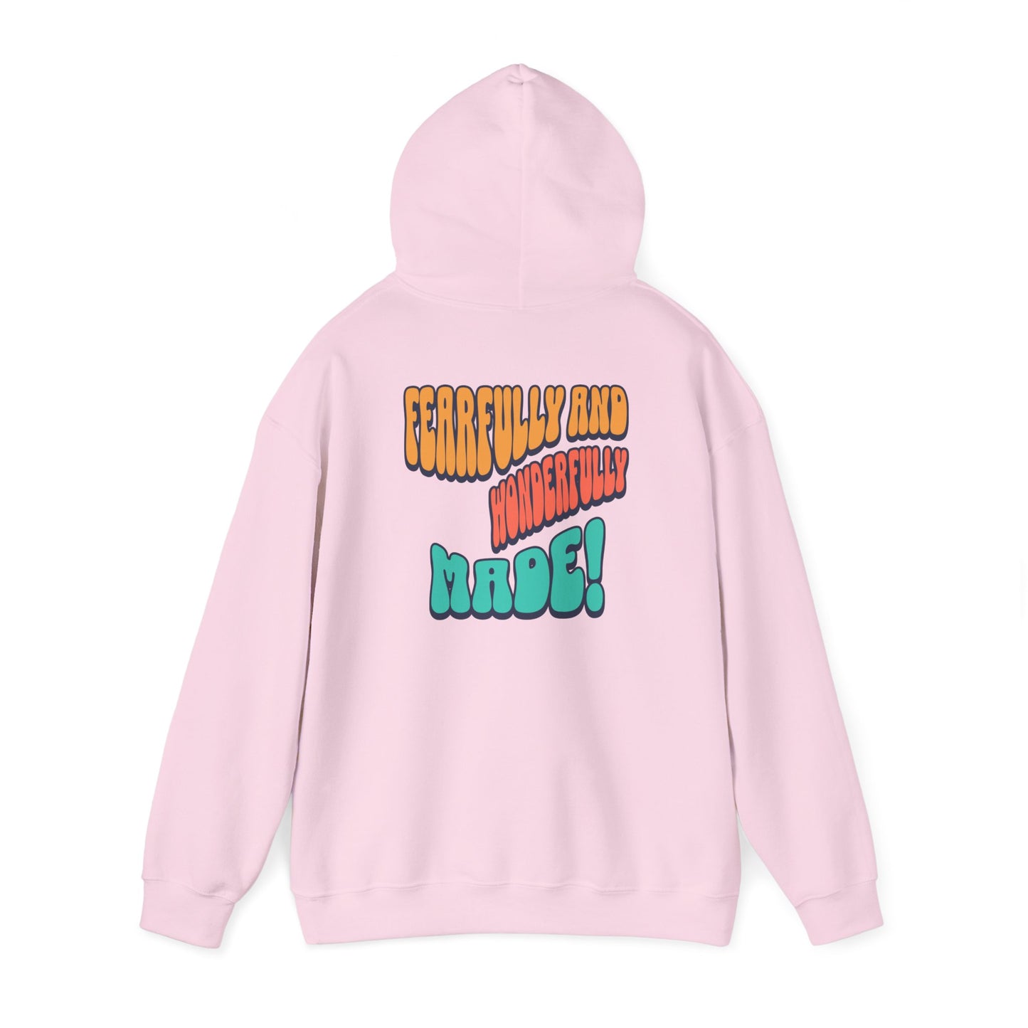 Inspirational Hooded Sweatshirt - 'JESUS' Rainbow Design, Faith-Based Apparel