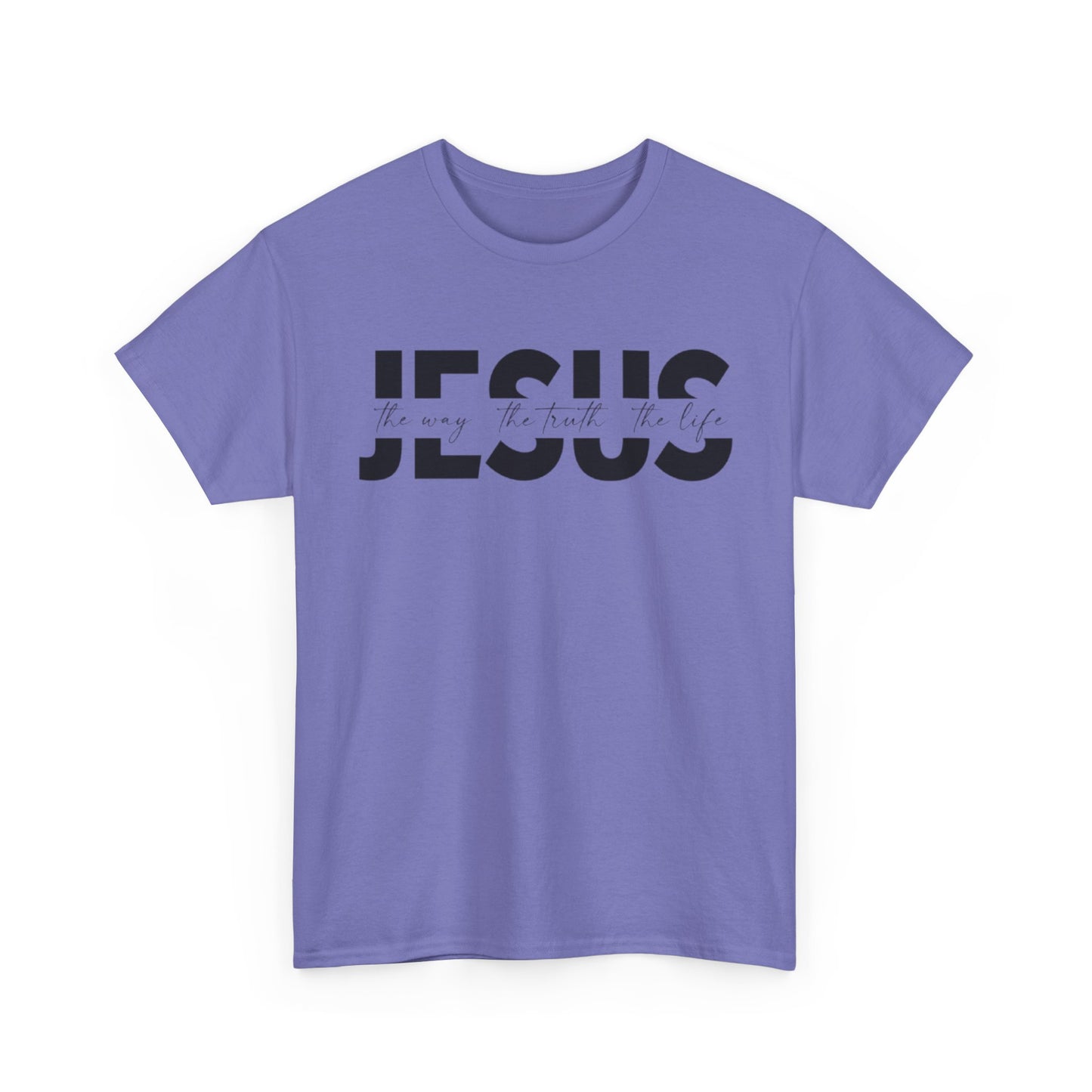 Faithful Message Unisex Heavy Cotton Tee - 'Jesus: The Way, The Truth, The Life'
