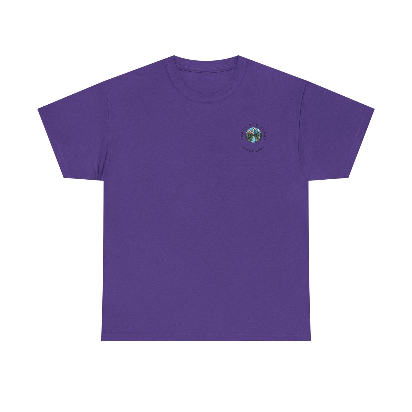 Faith-Inspired Unisex Heavy Cotton Tee | Our Faith Can Move Mountains, Motivational Apparel