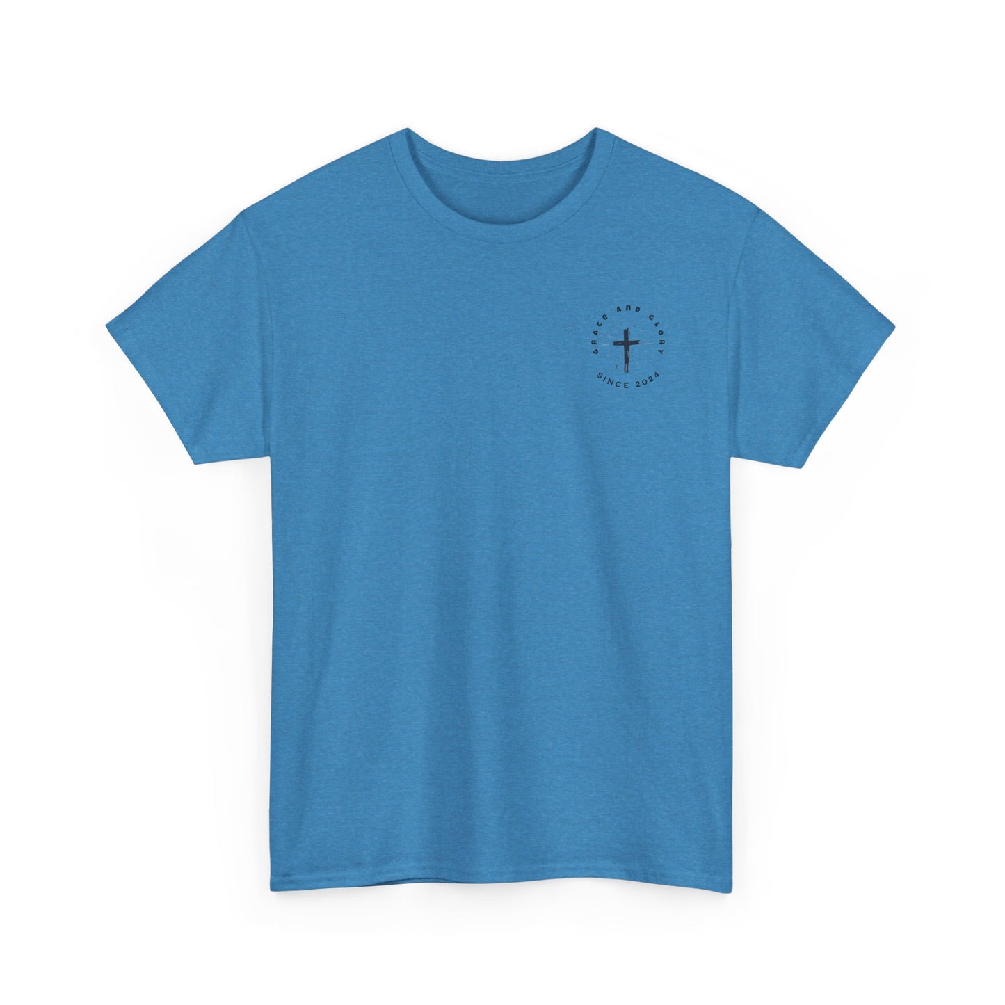 Unisex Heavy Cotton Tee - 'Jesus Lives' Graphic Shirt with Sun Design