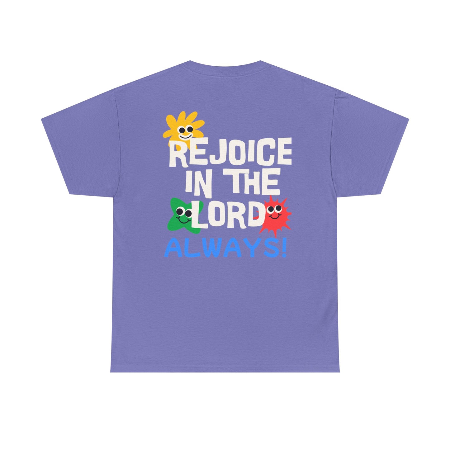 Rejoice in the Lord T-Shirt - Unisex Heavy Cotton Tee for Faith and Positivity