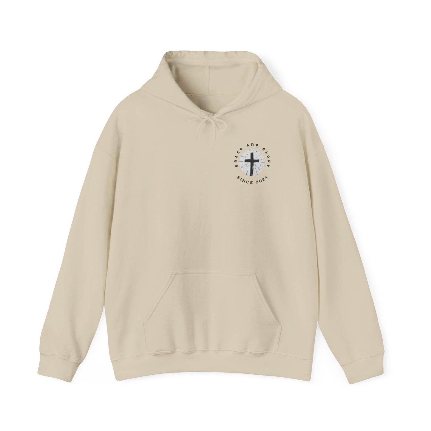 Inspirational Unisex Hooded Sweatshirt - Faith & Strength Design