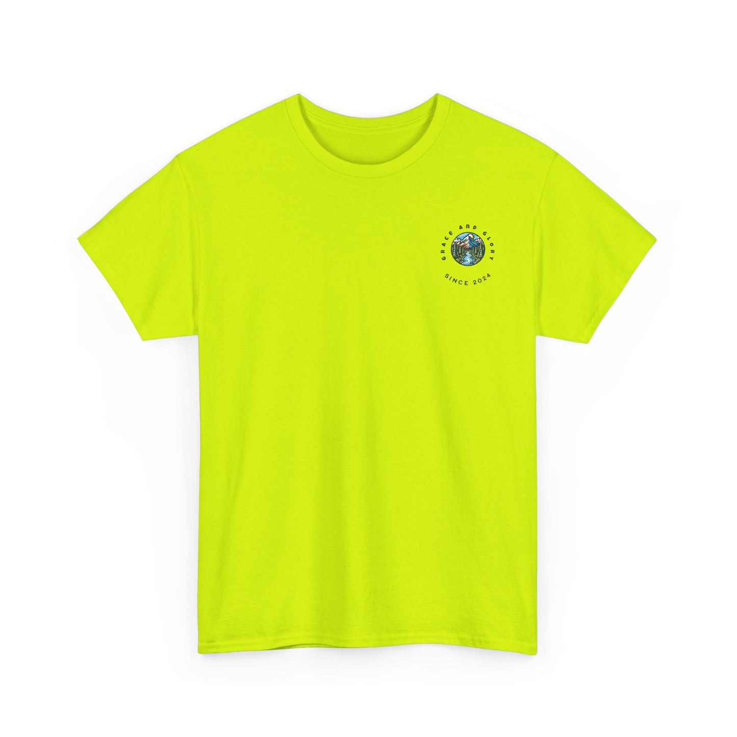 Faith-Inspired Unisex Heavy Cotton Tee | Our Faith Can Move Mountains, Motivational Apparel
