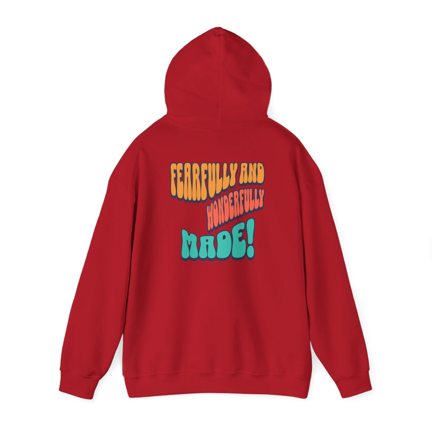 Inspirational Hooded Sweatshirt - 'JESUS' Rainbow Design, Faith-Based Apparel