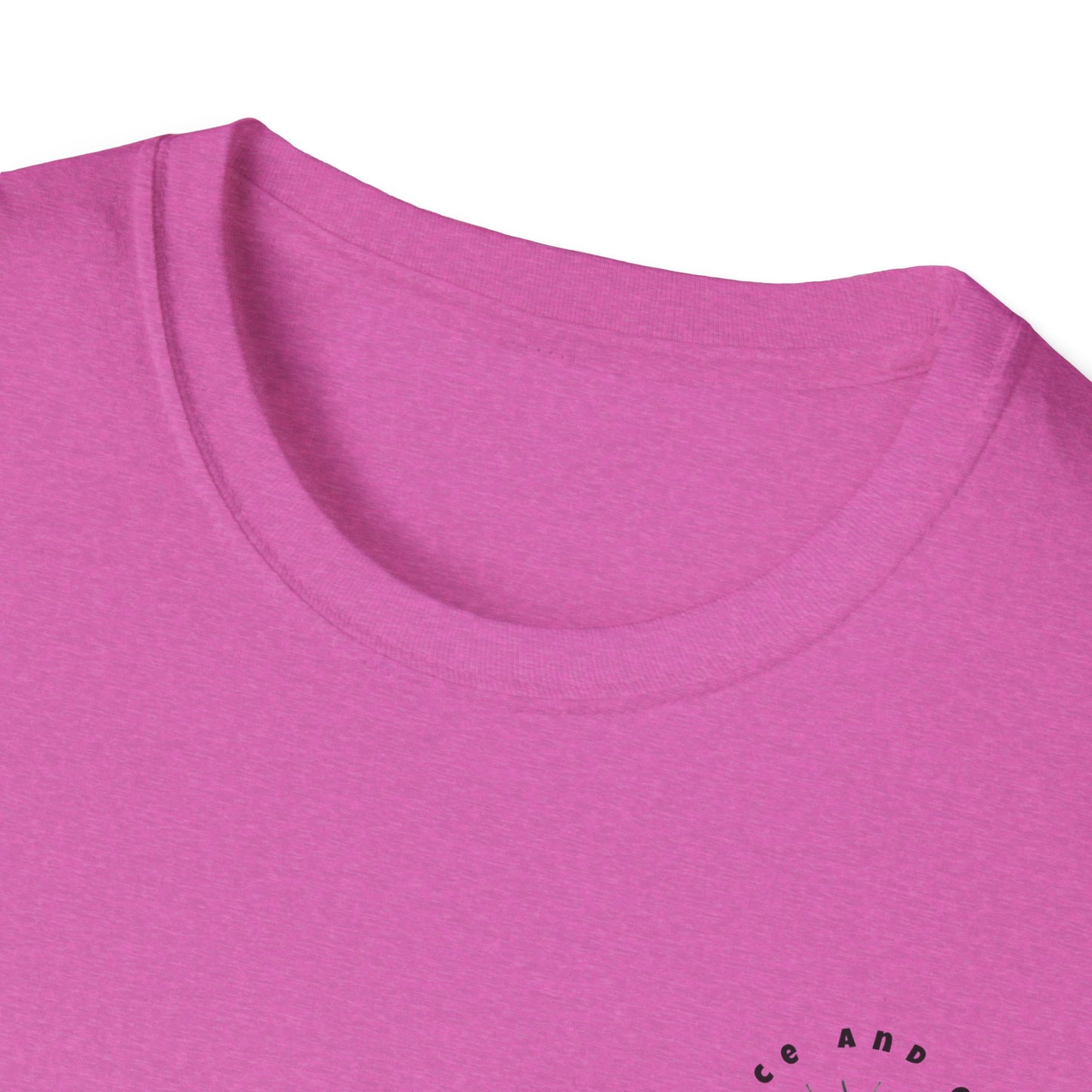 Inspirational Unisex Softstyle T-Shirt - 'Only in God Will You Find True Happiness'