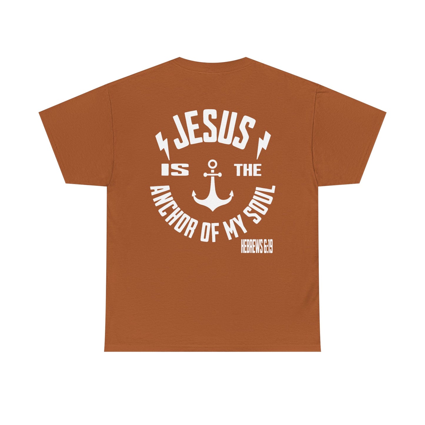 Inspirational Christian Unisex Heavy Cotton Tee - Jesus is the Anchor of My Soul