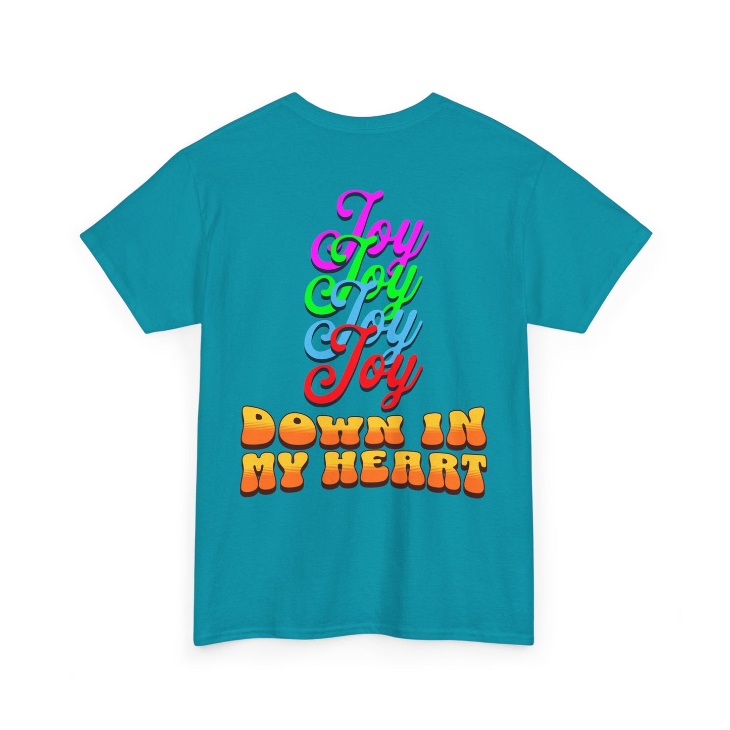 Joyful Unisex Heavy Cotton Tee - Celebrate Happiness with "Joy in My Heart" Design