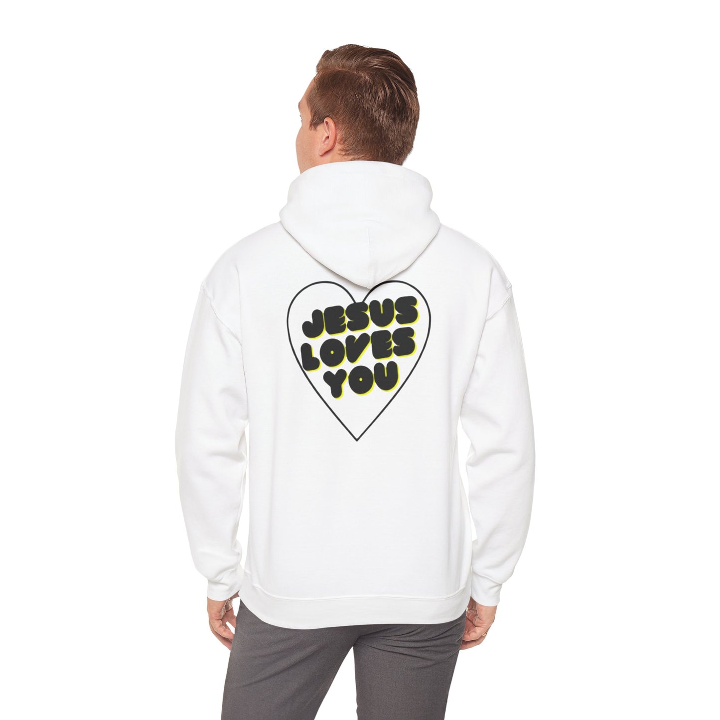 Jesus Loves You Unisex Hooded Sweatshirt - Guest designer Stella