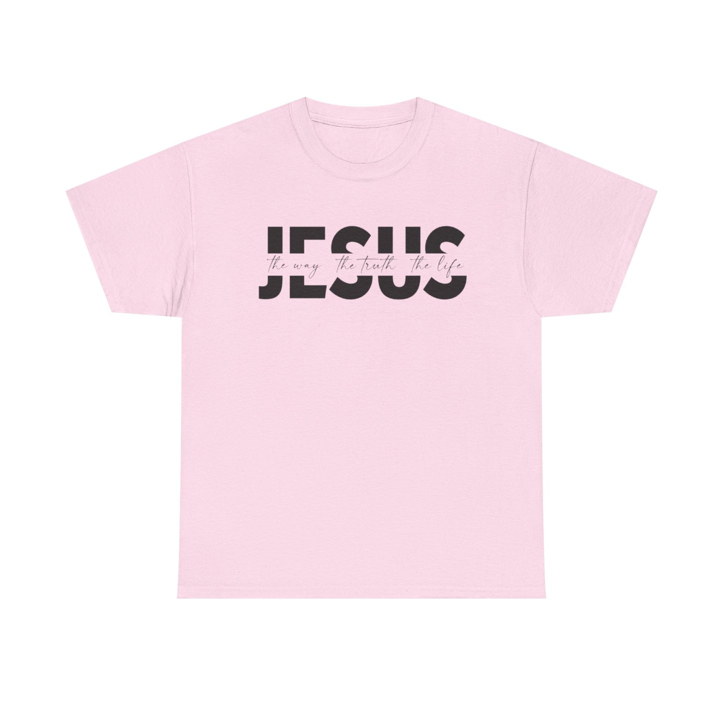 Faithful Message Unisex Heavy Cotton Tee - 'Jesus: The Way, The Truth, The Life'