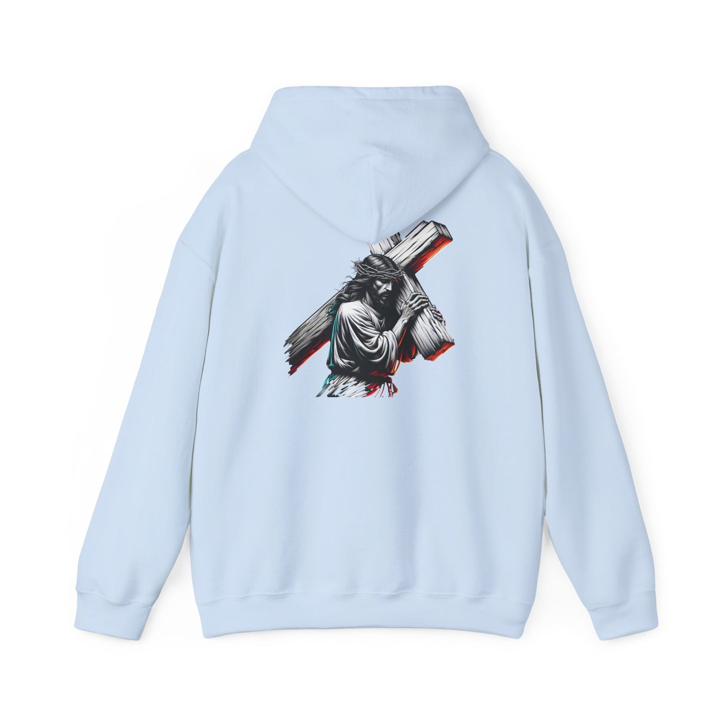 Inspirational Unisex Hooded Sweatshirt - Faith & Strength Design