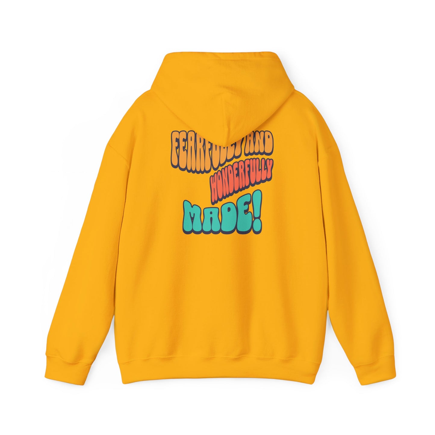 Inspirational Hooded Sweatshirt - 'JESUS' Rainbow Design, Faith-Based Apparel
