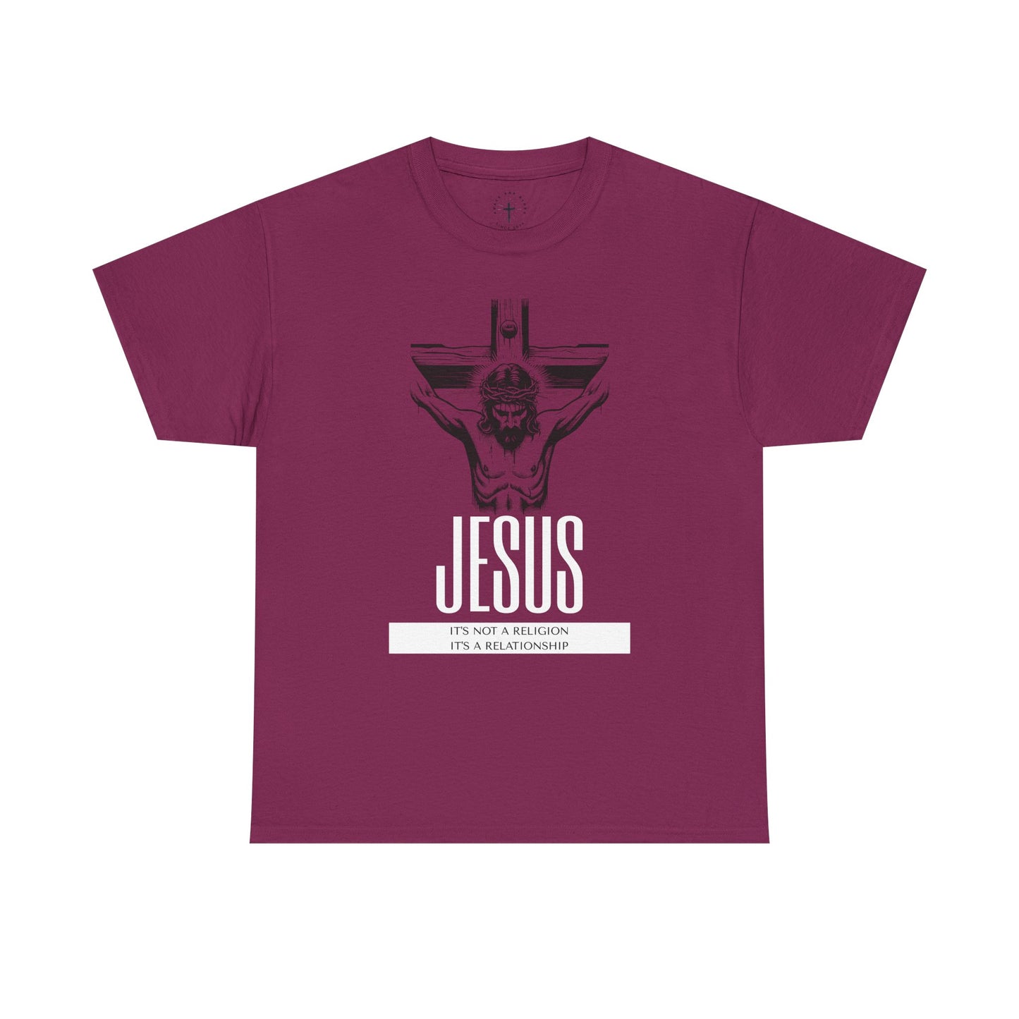 Unisex Heavy Cotton Tee - "It's Not a Religion, It's a Relationship" Graphic Tee
