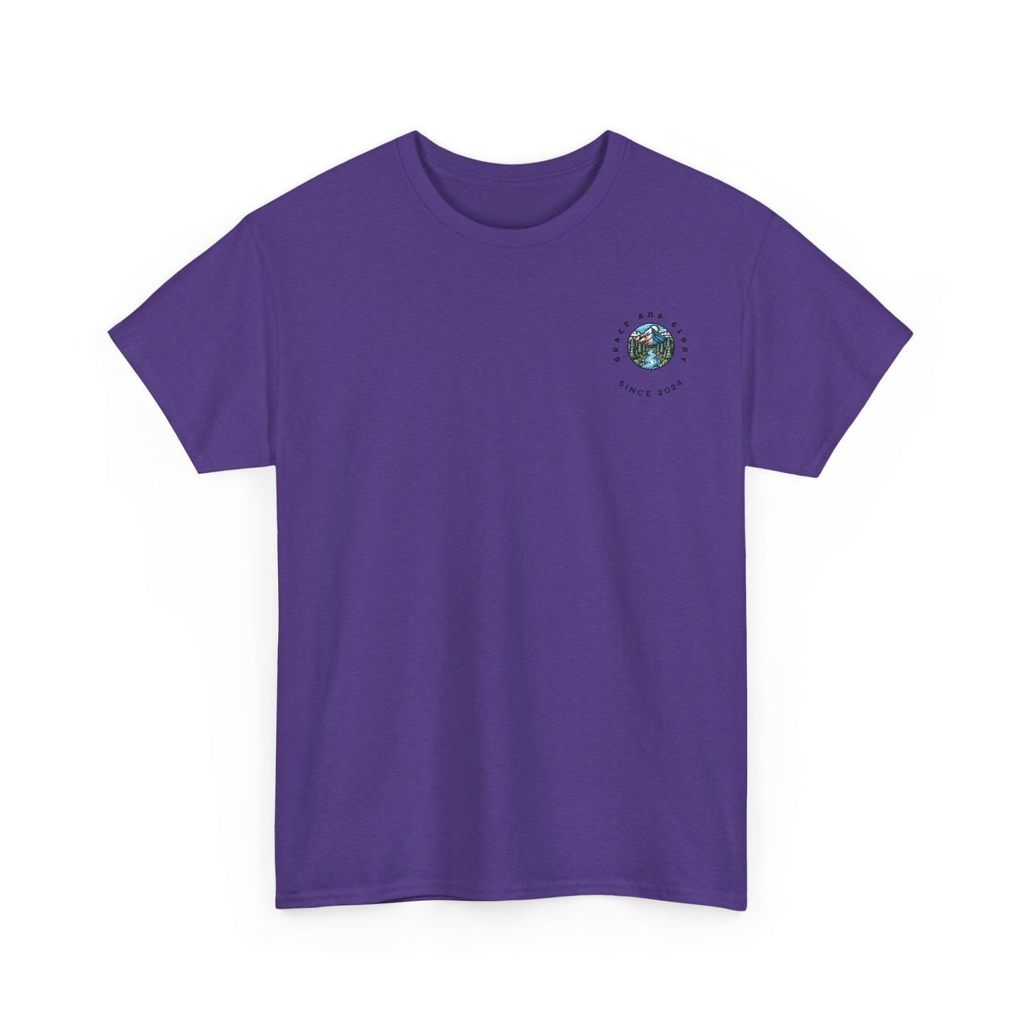 Faith-Inspired Unisex Heavy Cotton Tee | Our Faith Can Move Mountains, Motivational Apparel