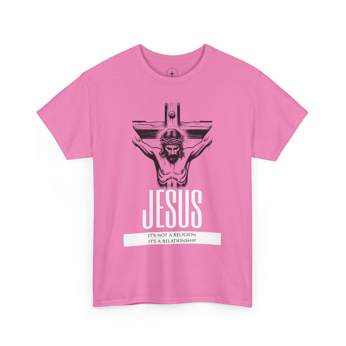 Unisex Heavy Cotton Tee - "It's Not a Religion, It's a Relationship" Graphic Tee
