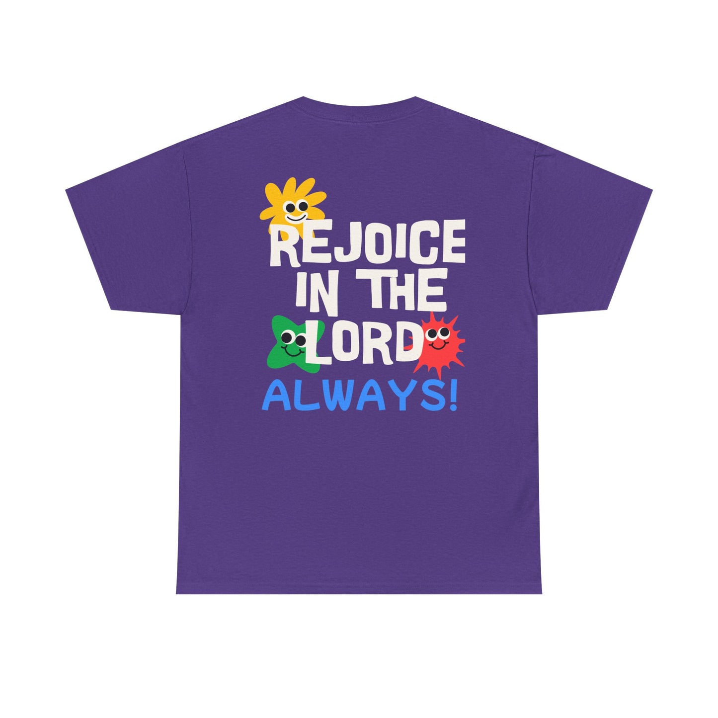 Rejoice in the Lord T-Shirt - Unisex Heavy Cotton Tee for Faith and Positivity