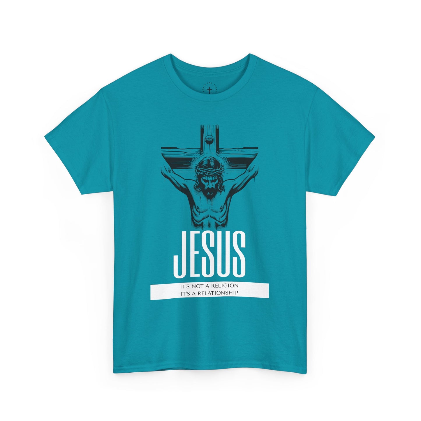 Unisex Heavy Cotton Tee - "It's Not a Religion, It's a Relationship" Graphic Tee