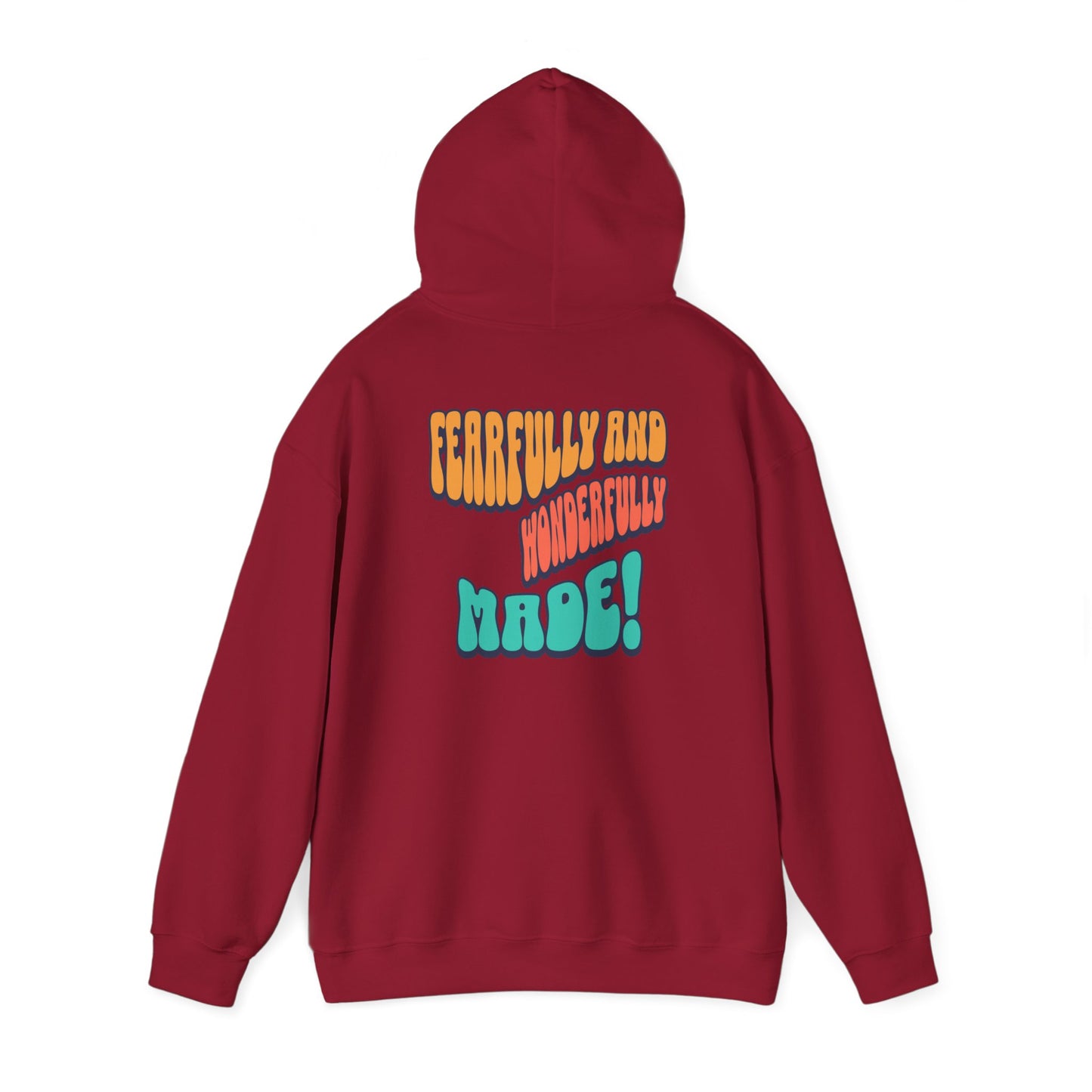 Inspirational Hooded Sweatshirt - 'JESUS' Rainbow Design, Faith-Based Apparel