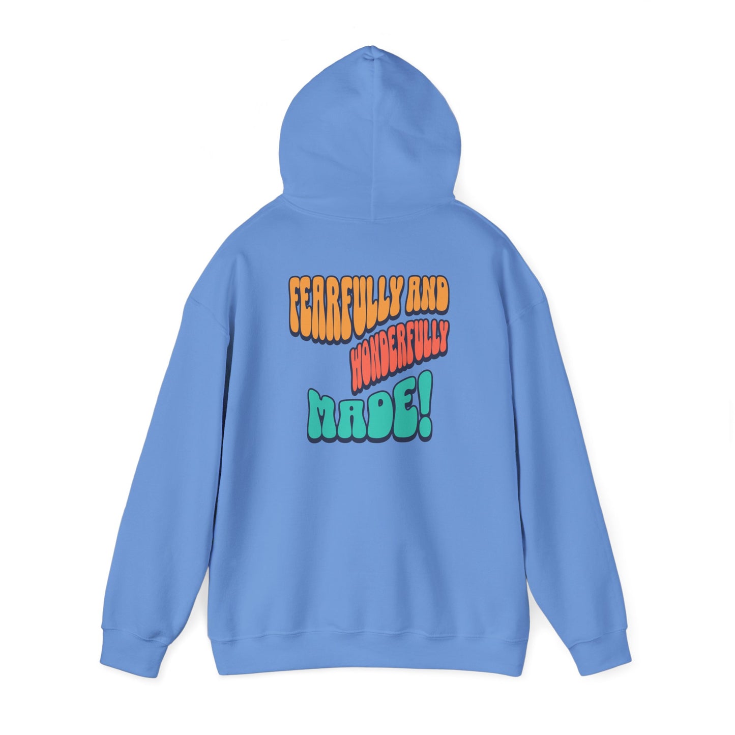 Inspirational Hooded Sweatshirt - 'JESUS' Rainbow Design, Faith-Based Apparel