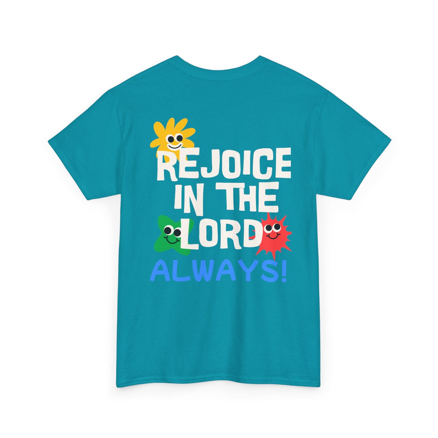 Rejoice in the Lord T-Shirt - Unisex Heavy Cotton Tee for Faith and Positivity