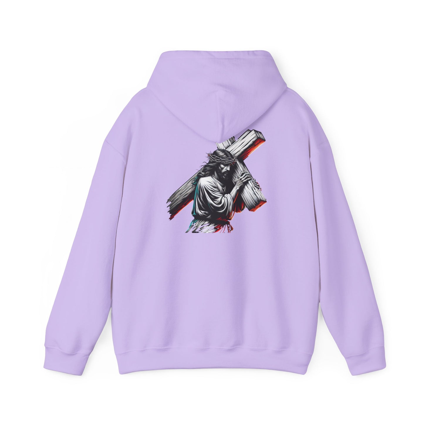 Inspirational Unisex Hooded Sweatshirt - Faith & Strength Design
