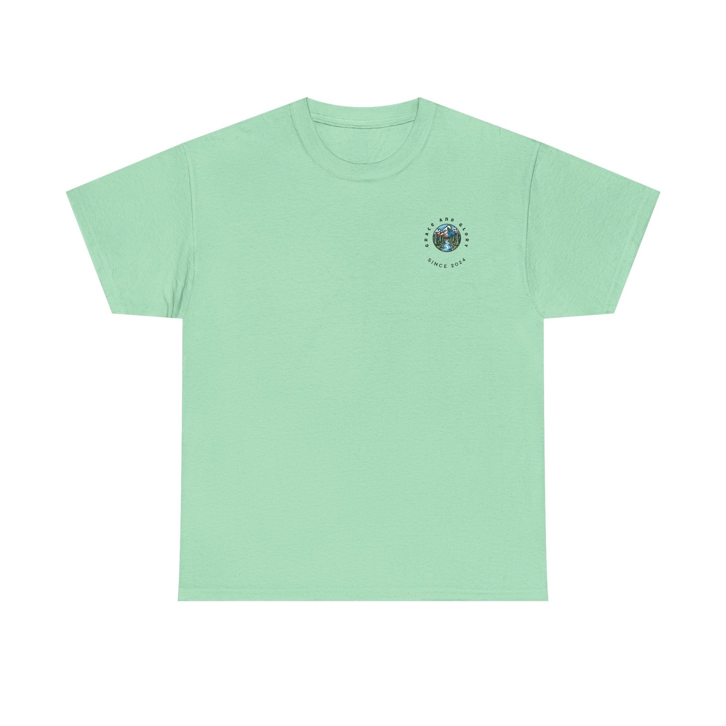 Faith-Inspired Unisex Heavy Cotton Tee | Our Faith Can Move Mountains, Motivational Apparel