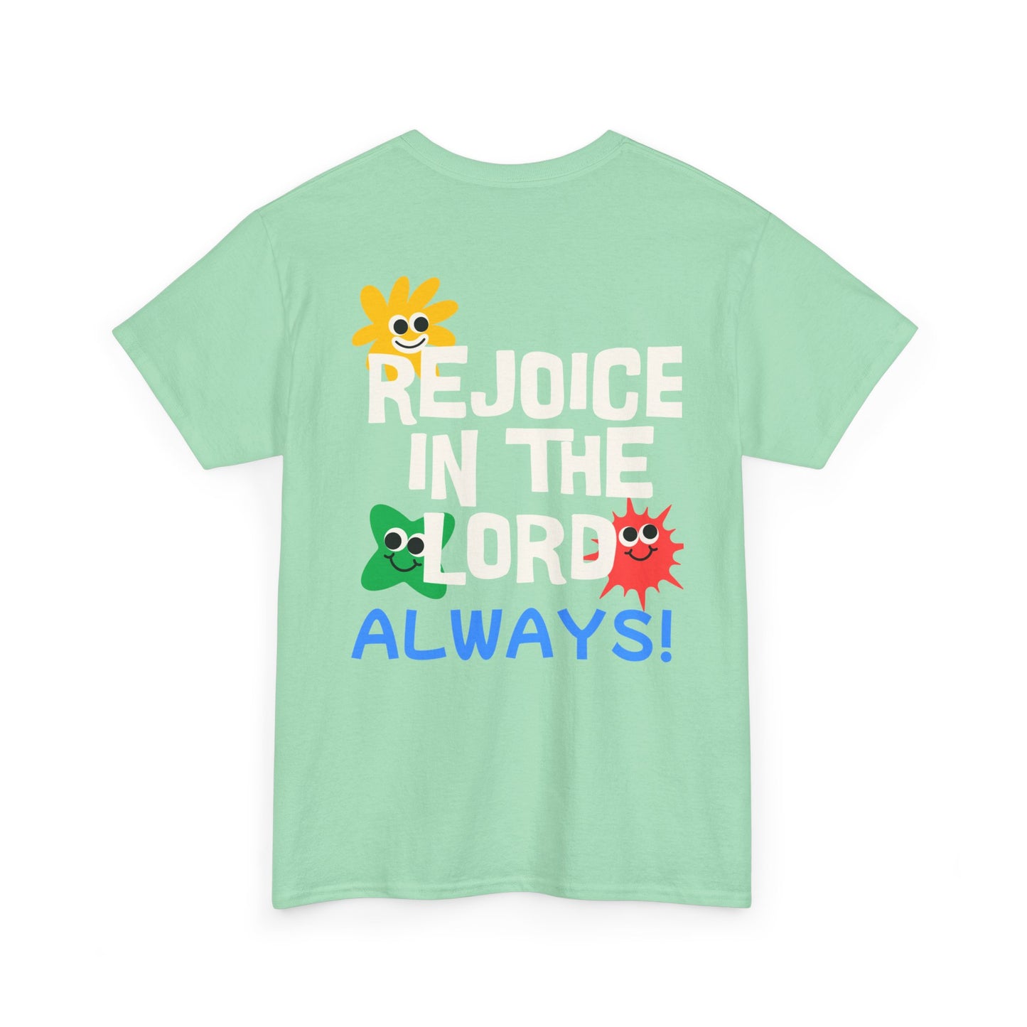 Rejoice in the Lord T-Shirt - Unisex Heavy Cotton Tee for Faith and Positivity