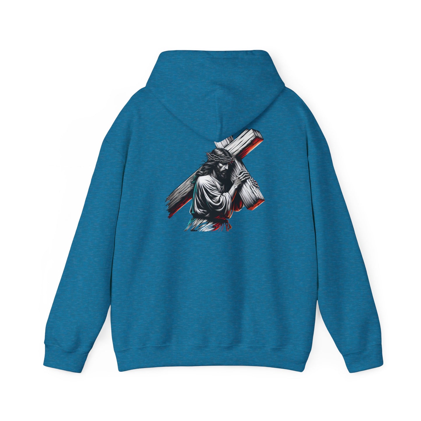 Inspirational Unisex Hooded Sweatshirt - Faith & Strength Design