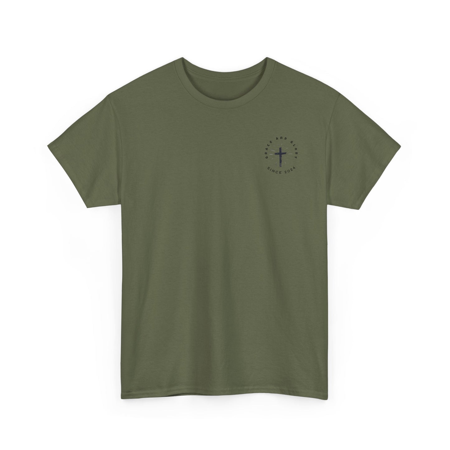 Unisex Heavy Cotton Tee - 'Jesus Lives' Graphic Shirt with Sun Design