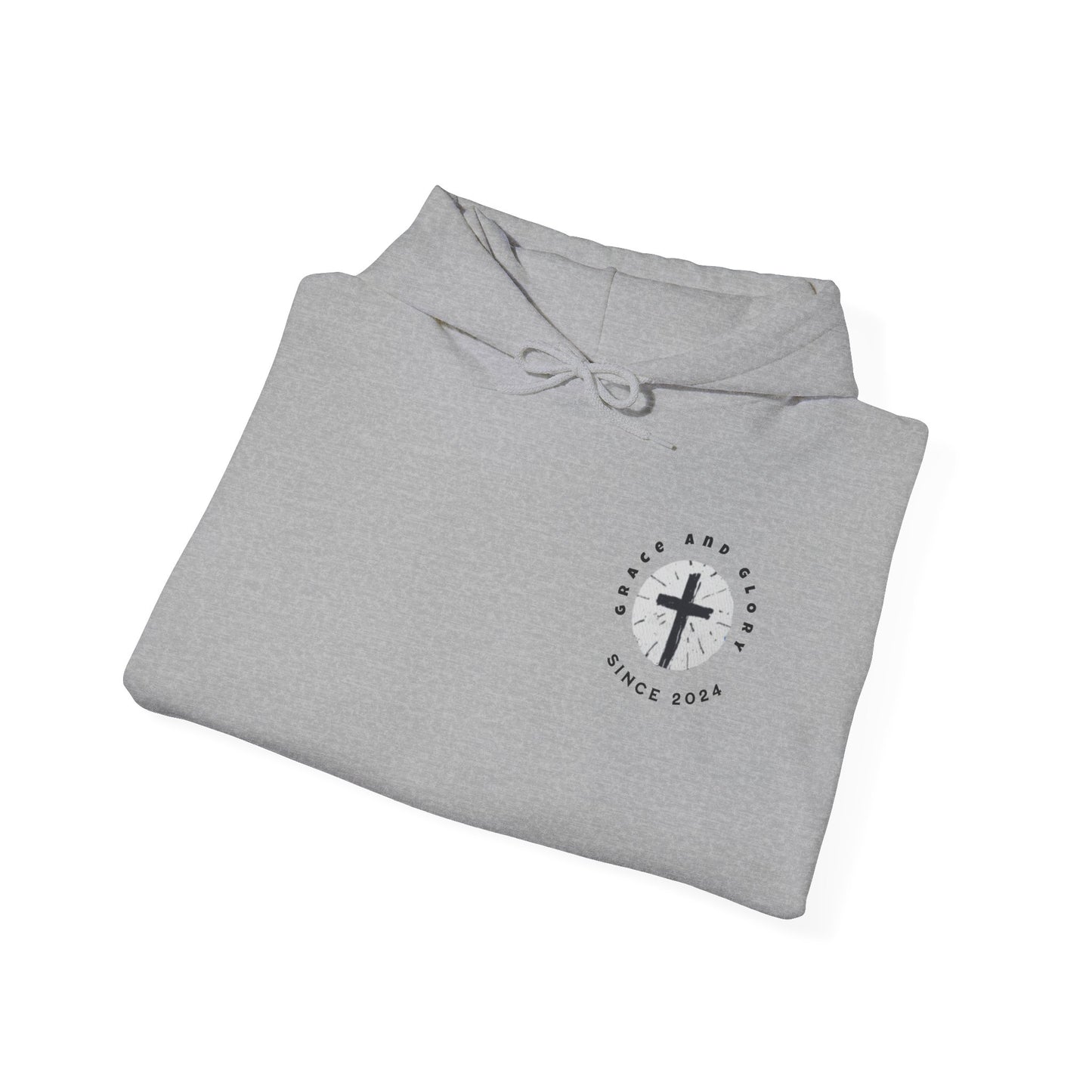 Inspirational Unisex Hooded Sweatshirt - Faith & Strength Design