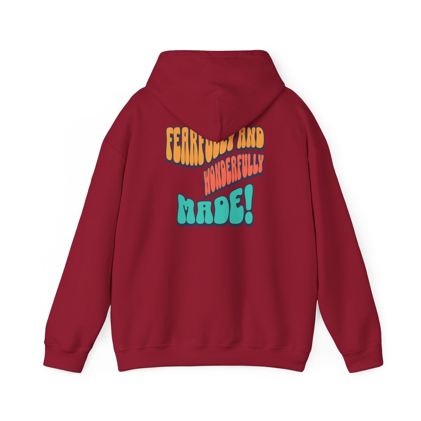 Inspirational Hooded Sweatshirt - 'JESUS' Rainbow Design, Faith-Based Apparel