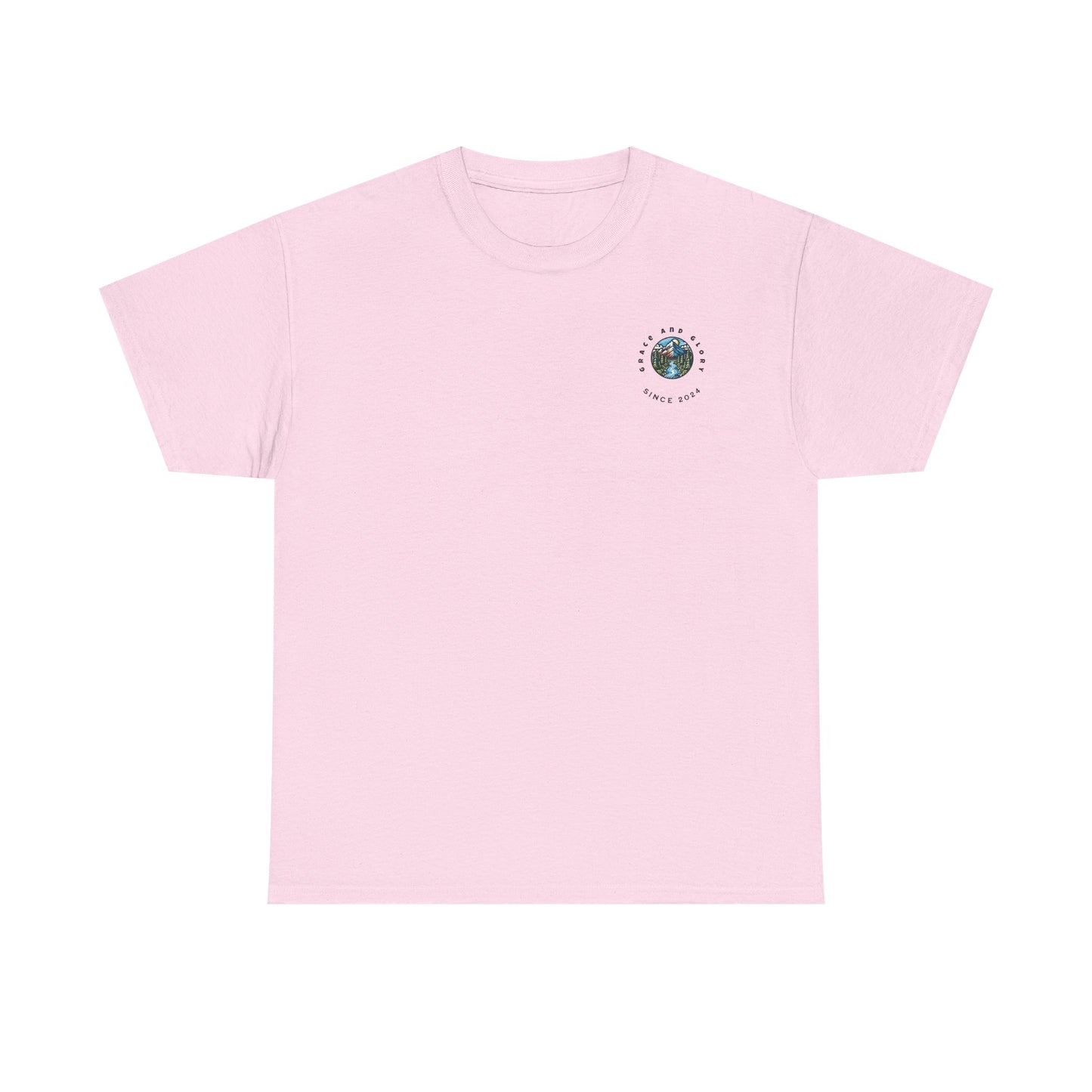 Faith-Inspired Unisex Heavy Cotton Tee | Our Faith Can Move Mountains, Motivational Apparel