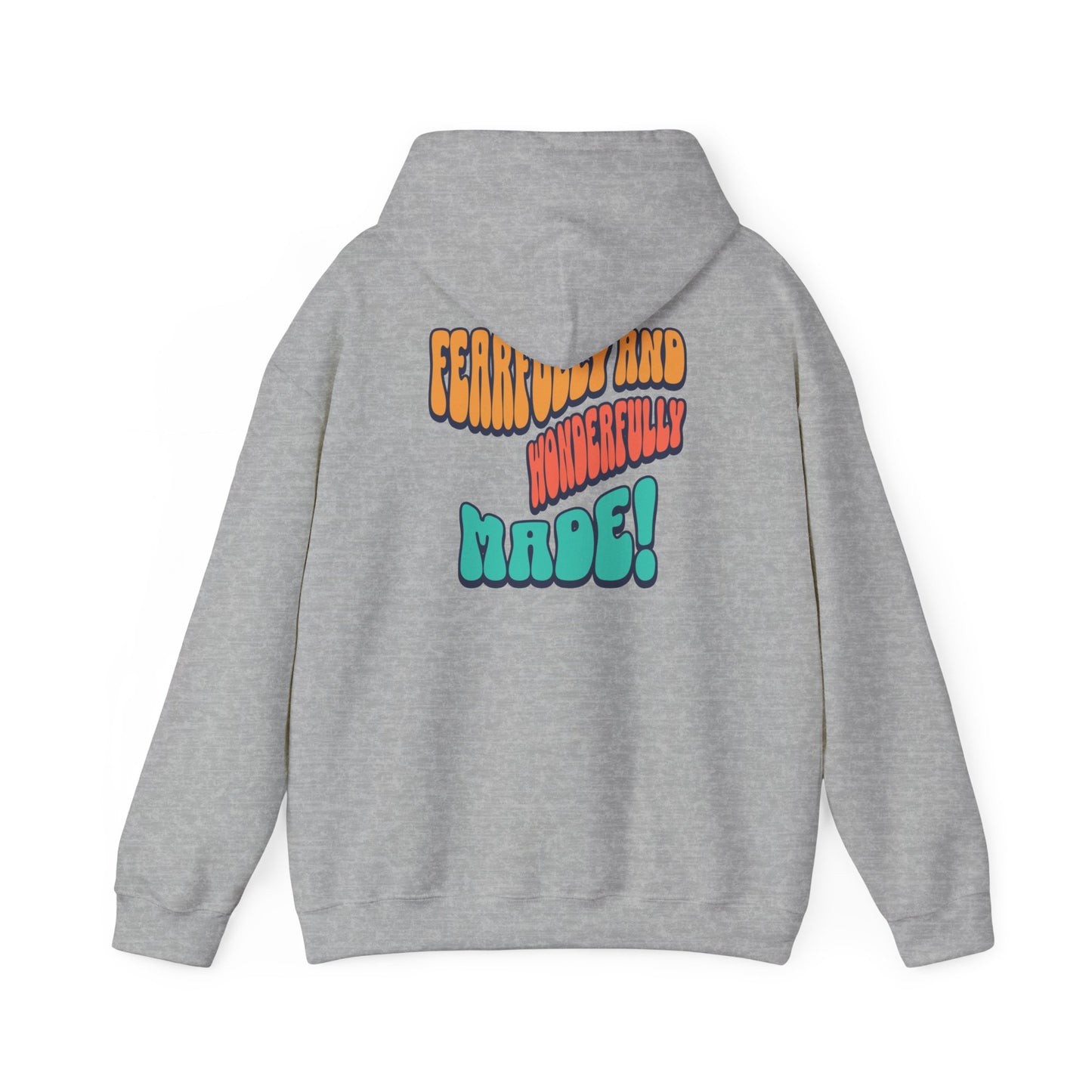 Inspirational Hooded Sweatshirt - 'JESUS' Rainbow Design, Faith-Based Apparel