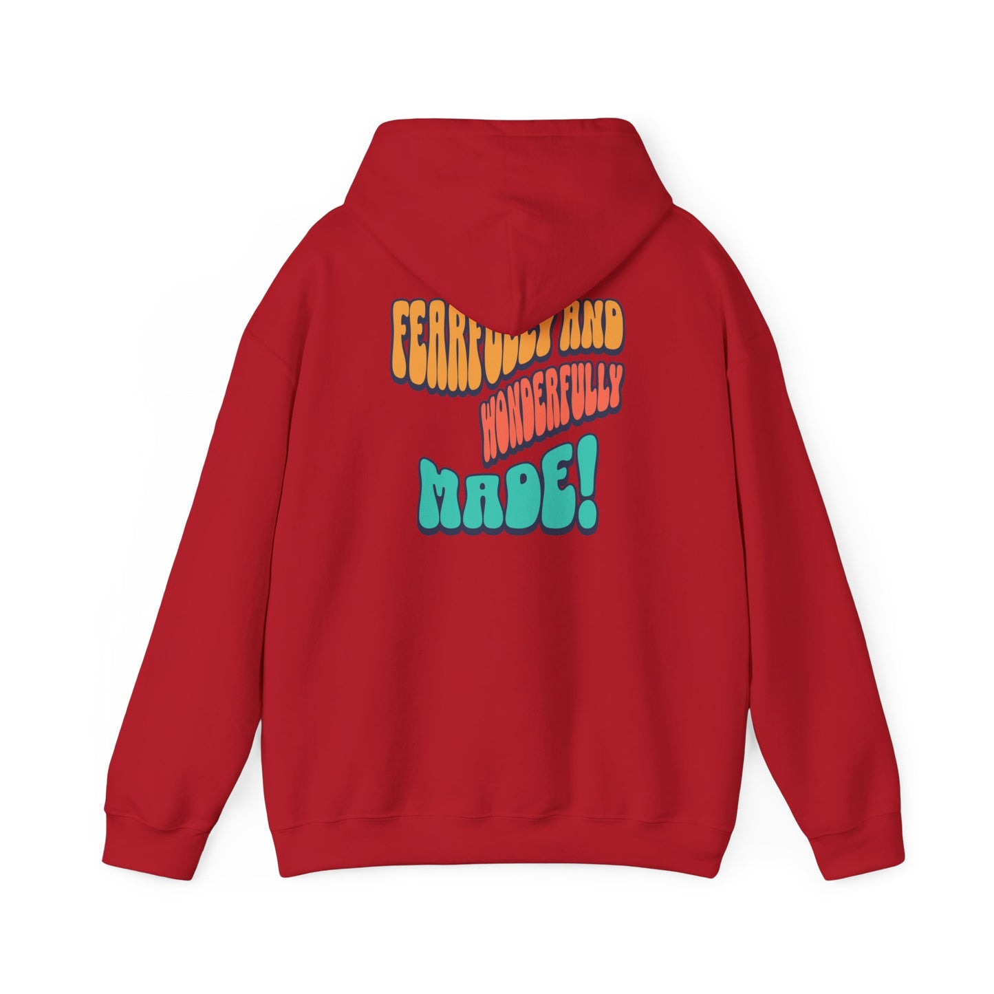 Inspirational Hooded Sweatshirt - 'JESUS' Rainbow Design, Faith-Based Apparel