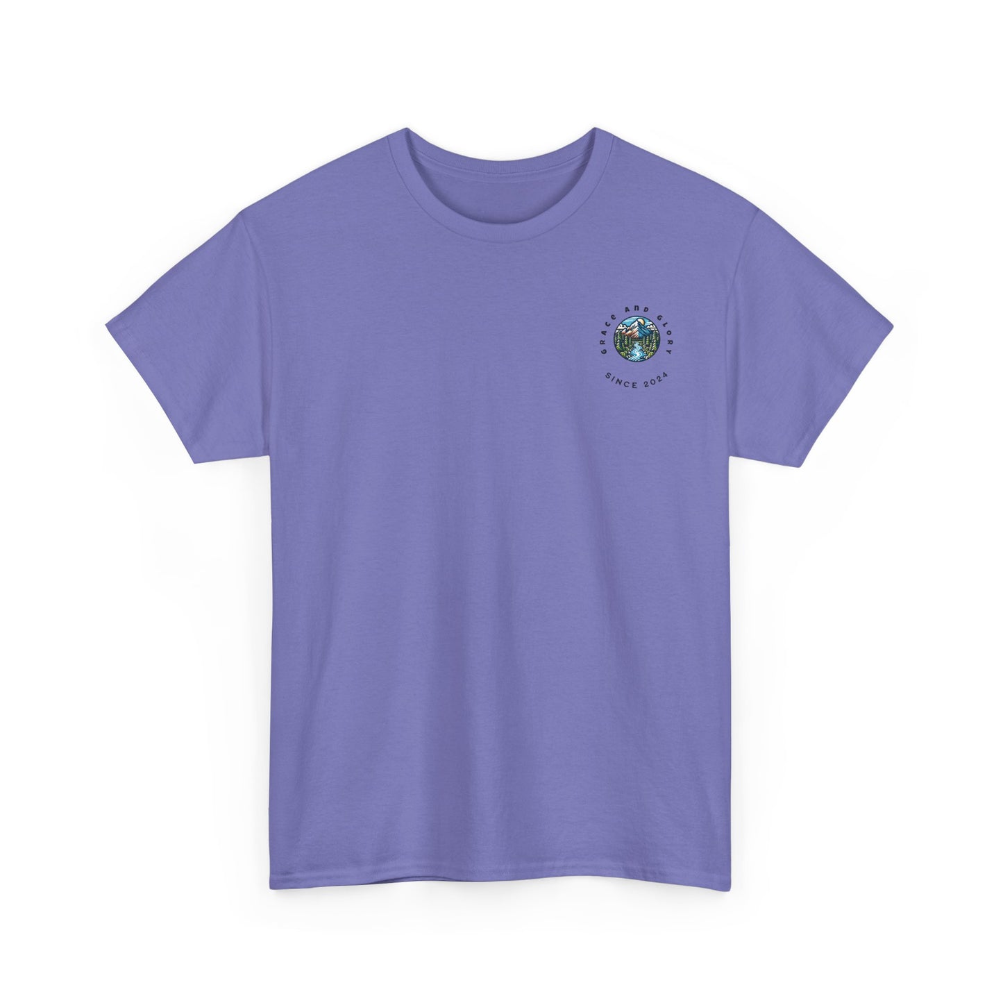 Faith-Inspired Unisex Heavy Cotton Tee | Our Faith Can Move Mountains, Motivational Apparel