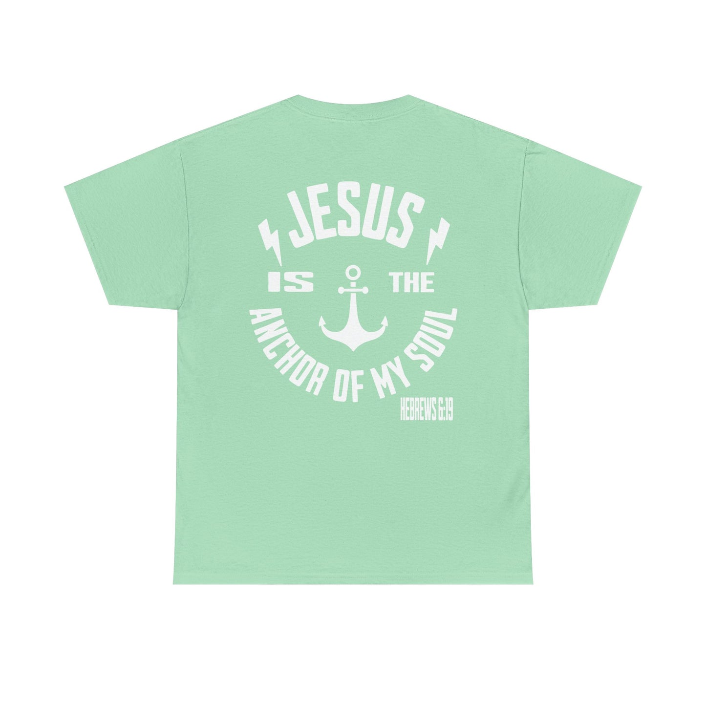 Inspirational Christian Unisex Heavy Cotton Tee - Jesus is the Anchor of My Soul