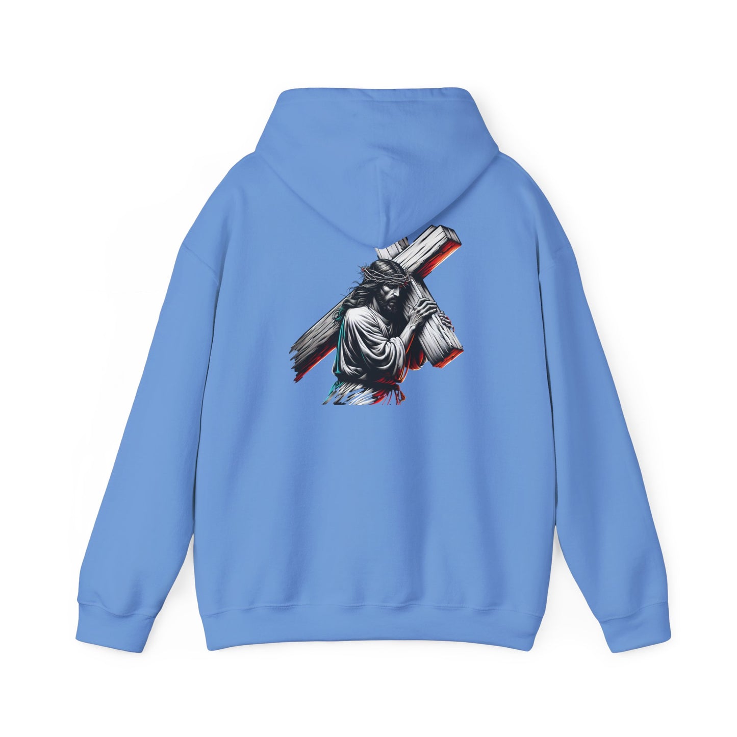 Inspirational Unisex Hooded Sweatshirt - Faith & Strength Design