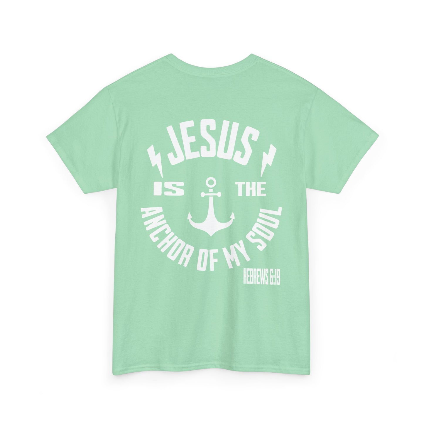 Inspirational Christian Unisex Heavy Cotton Tee - Jesus is the Anchor of My Soul
